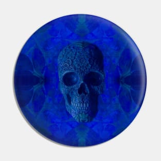 Skull Candy - Blue Moods Pin