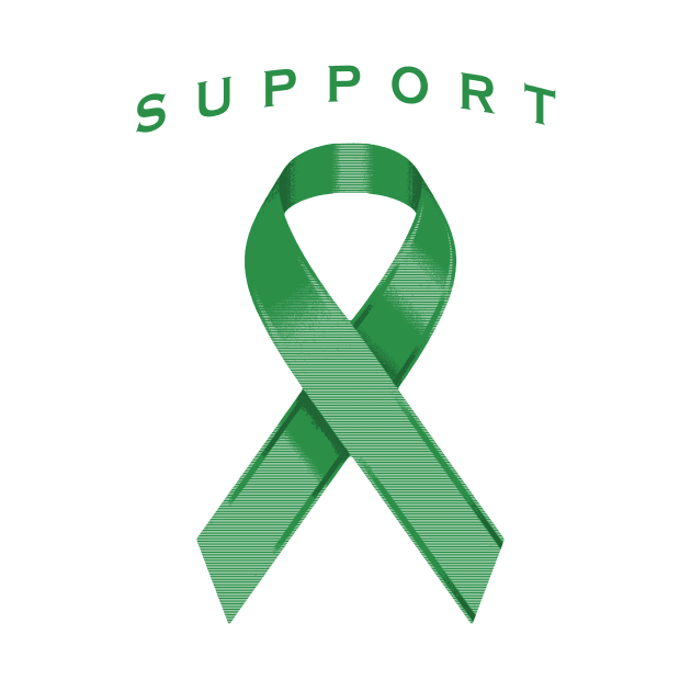 Green Awareness Ribbon by Adatude