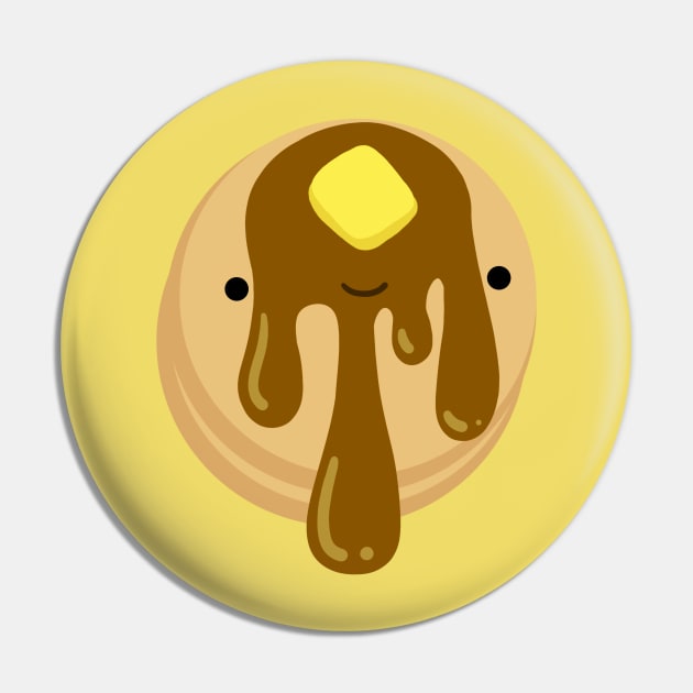 Cute Pancake Breakfast Friend Pin by SaganPie