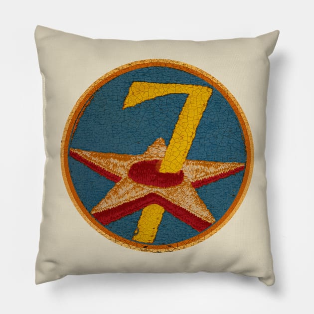 7th Bomber Pillow by Midcenturydave