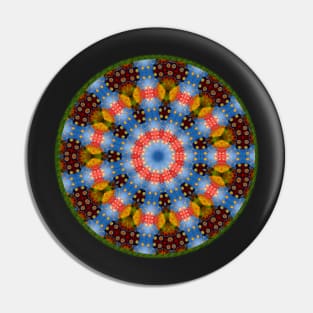 Colourful Magic Ring Mandala Pin