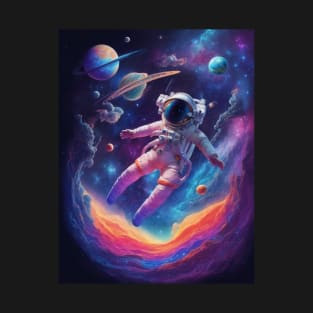 Astronaut in Cosmic Bliss T-Shirt