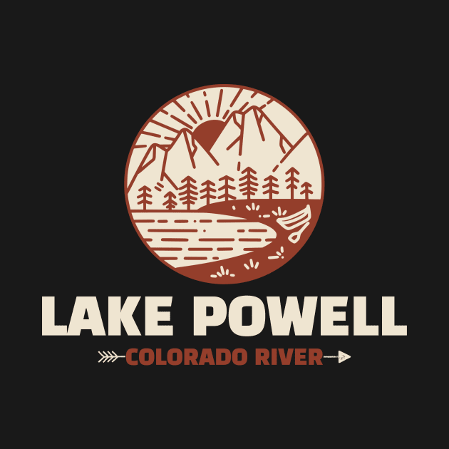 Retro Lake Powell by Insert Place Here