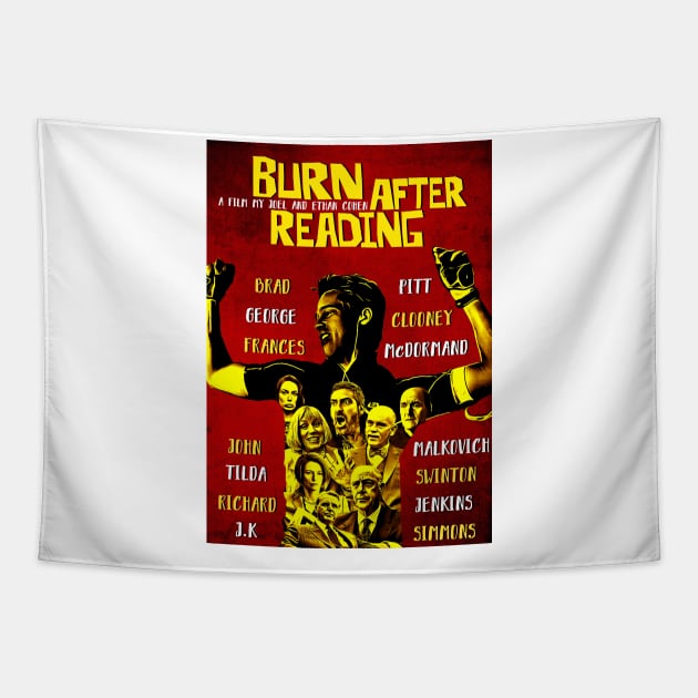Burn After Reading Tapestry by GG'S 