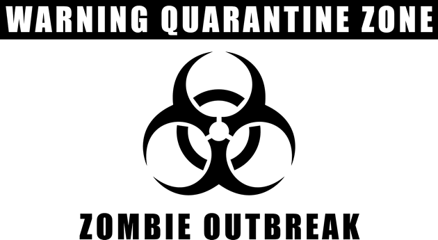 Zombie Outbreak Kids T-Shirt by Kaztiel