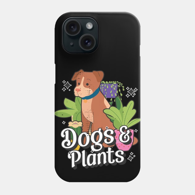 dogs and plants Phone Case by ArtStopCreative