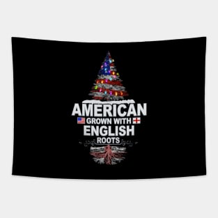 Christmas Tree  American Grown With English Roots - Gift for English From England Tapestry