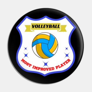 most improved player volleyball Pin