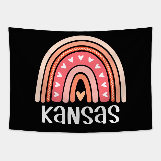 Kansas Rainbow for Women and Girls Tapestry by JKFDesigns