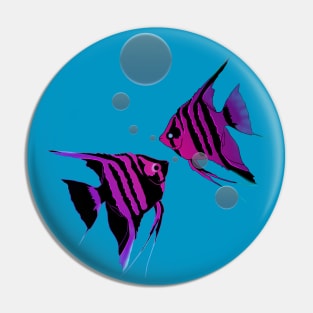 Neon Angelfish Pin