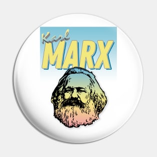 Karl Marx Graphic Design 90s Style Hipster Statement Tee Pin