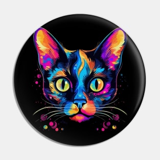 Siamese Cat Smiling Pin