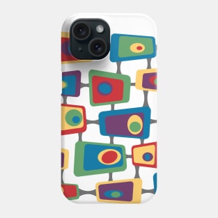 Mid Century Cosmic Olive TV Phone Case