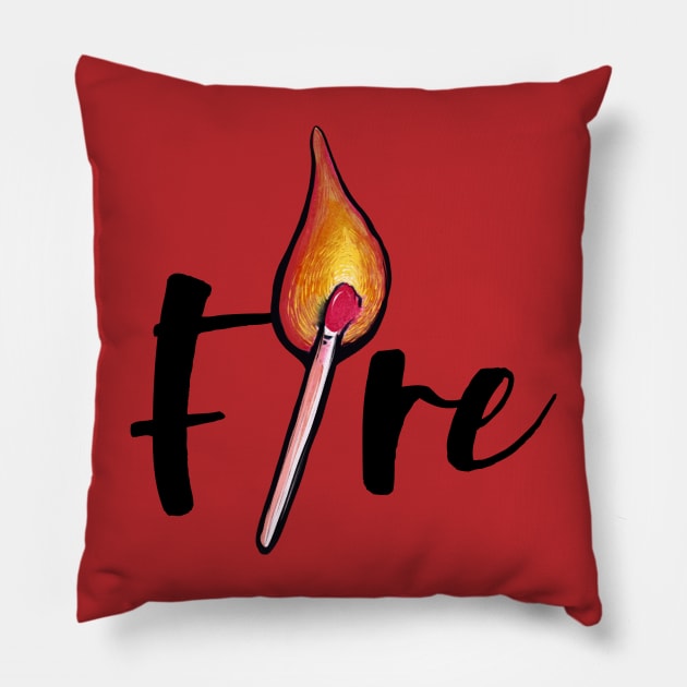 Fire Pillow by bubbsnugg