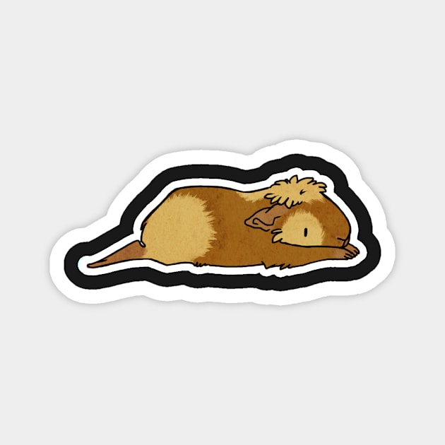 Guinea Pig Sploot Magnet by SalemKittie