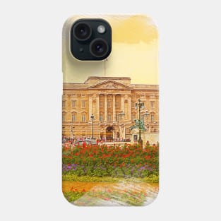 Buckingham Palace Watercolor Painting Phone Case