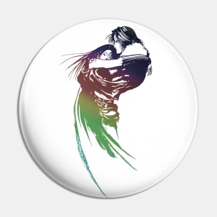 Final Fantasy 8 VIII Rainbow Logo Pin