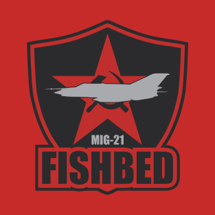 Mig-21 Fishbed (Small logo) T-Shirt