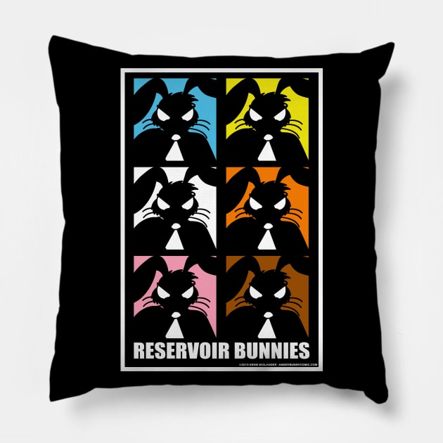 Reservoir Bunnies Pillow by Wislander