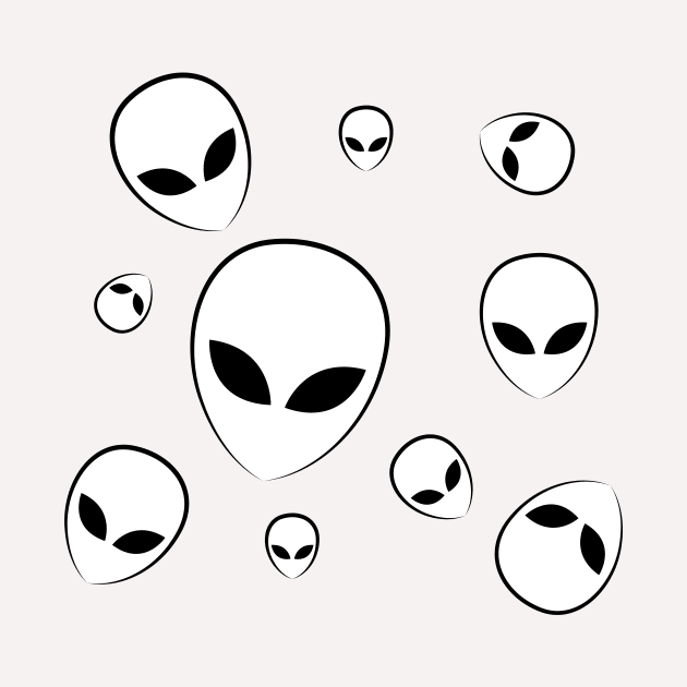 Alien face pattern by Your.art.store