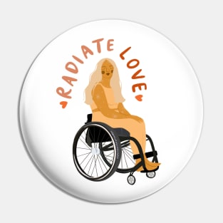 Radiate love Pin