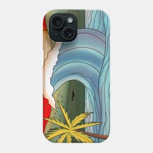 Ocean sunset landscape Phone Case