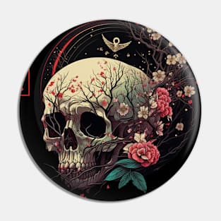 skull illustration Pin