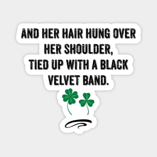 Black Velvet Band Irish Song Lyric Magnet