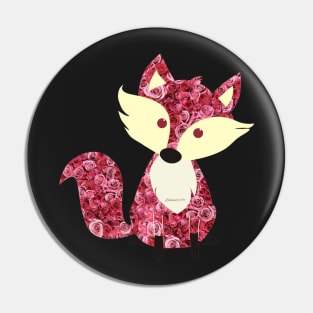 Rose fox Pin