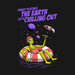 chilling out alien T-Shirt