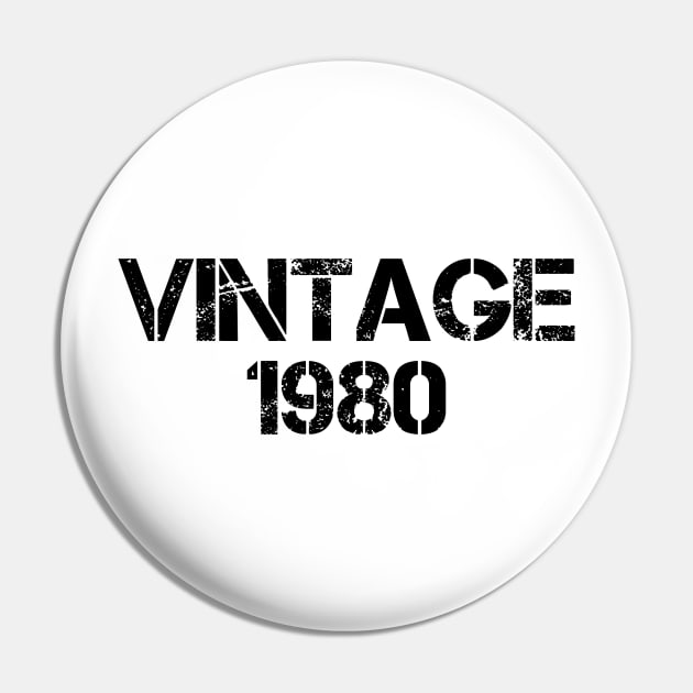 Vintage 1980 Pin by silentboy