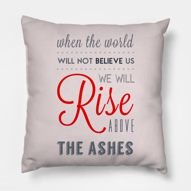 Rise Pillow by byebyesally