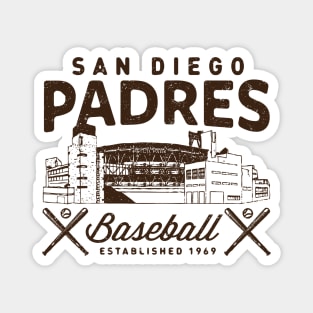 San Diego Padres Stadium by Buck Tee Magnet