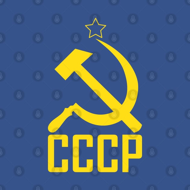 Yellow Star Hammer Sickle by duniakubaby