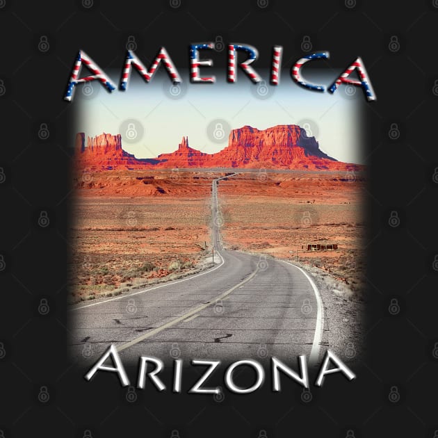 America road to Monument Valley by TouristMerch