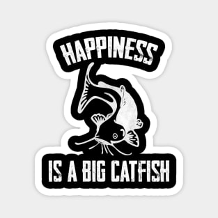 Happiness is a Big Catfish Funny Fish Magnet