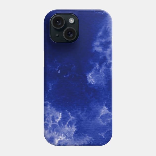 Watercolor wash - dark blue Phone Case by wackapacka