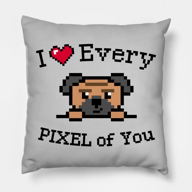 I love every Pixel of You Pillow by Yurko_shop