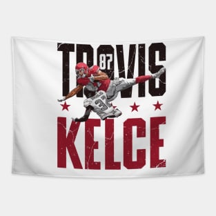 Travis Kelce Kansas City Jump Tapestry