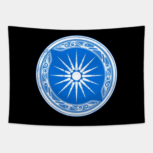 Macedonian Shield Tapestry by NicGrayTees