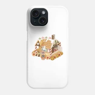 Cottagecore Mice Climbing Gingerbread House Phone Case