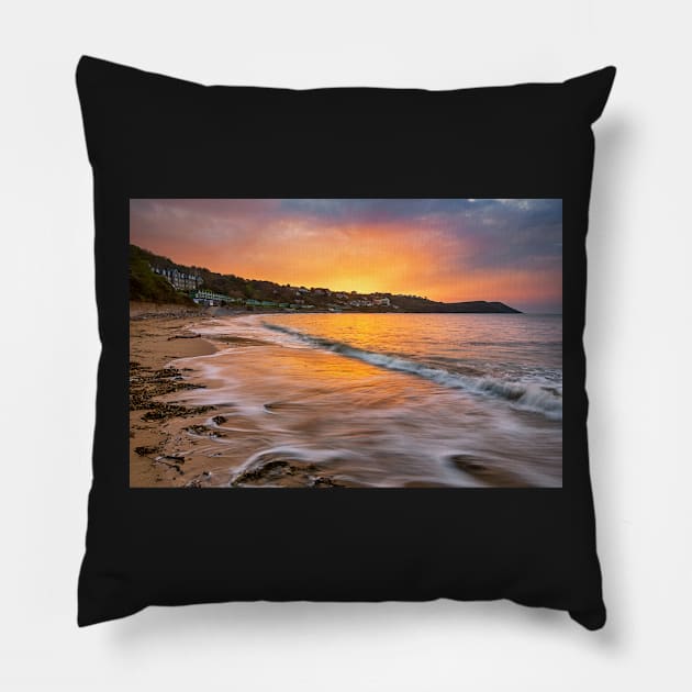 Langland Bay, Gower Pillow by dasantillo