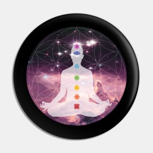 Awakening Chakra Healing Meditation Pin