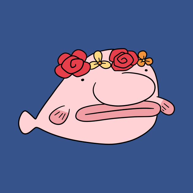 Flower Crown Blobfish by saradaboru