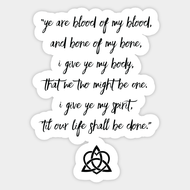 Outlander | Blood Of My Blood - Outlander - Autocollant | Teepublic Fr