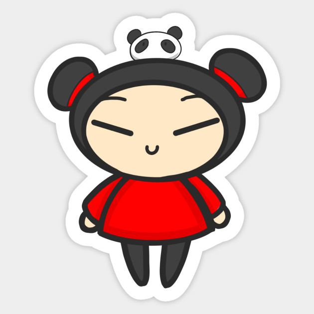 Wallpaper Pucca With A Panda Pucca Sticker Teepublic Uk For iPhone