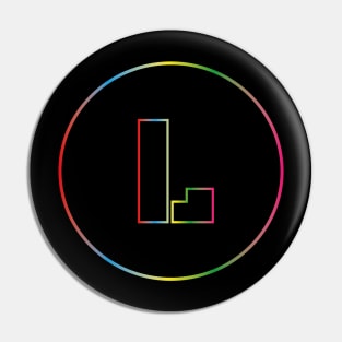 letter L colorful design Pin