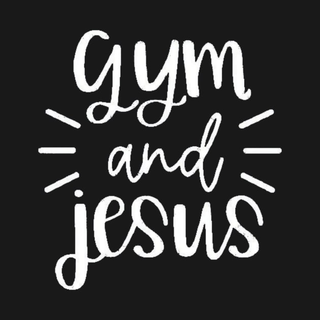 gym and jesus, workout, sport, cute gym, gym gift, positive sport, motivational, by creativitythings 