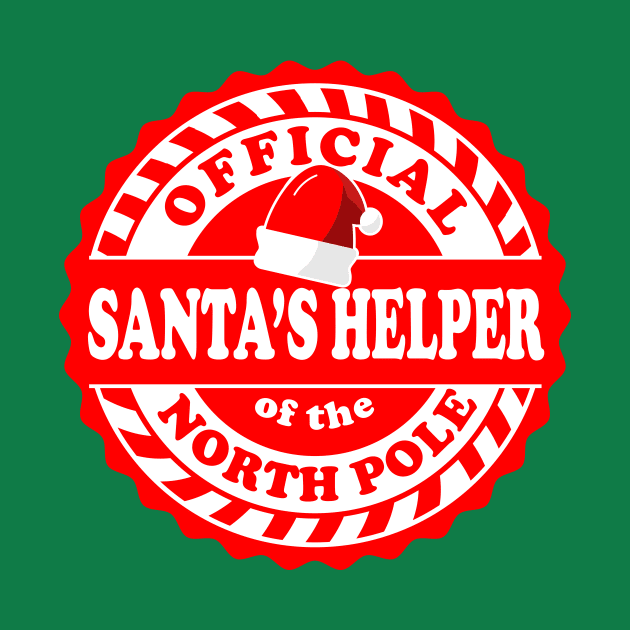 Official Santa's Helper of the North Pole logo design by JDawnInk