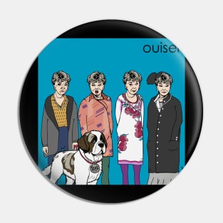 Funny Ouiser Boudreaux Parody Album Cover Blue Pin